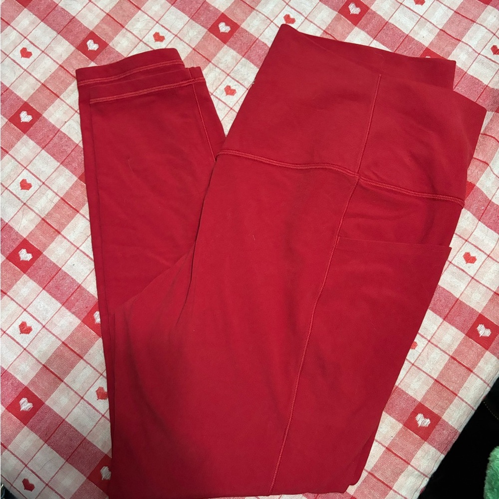 Athleta Bold Red Leggings